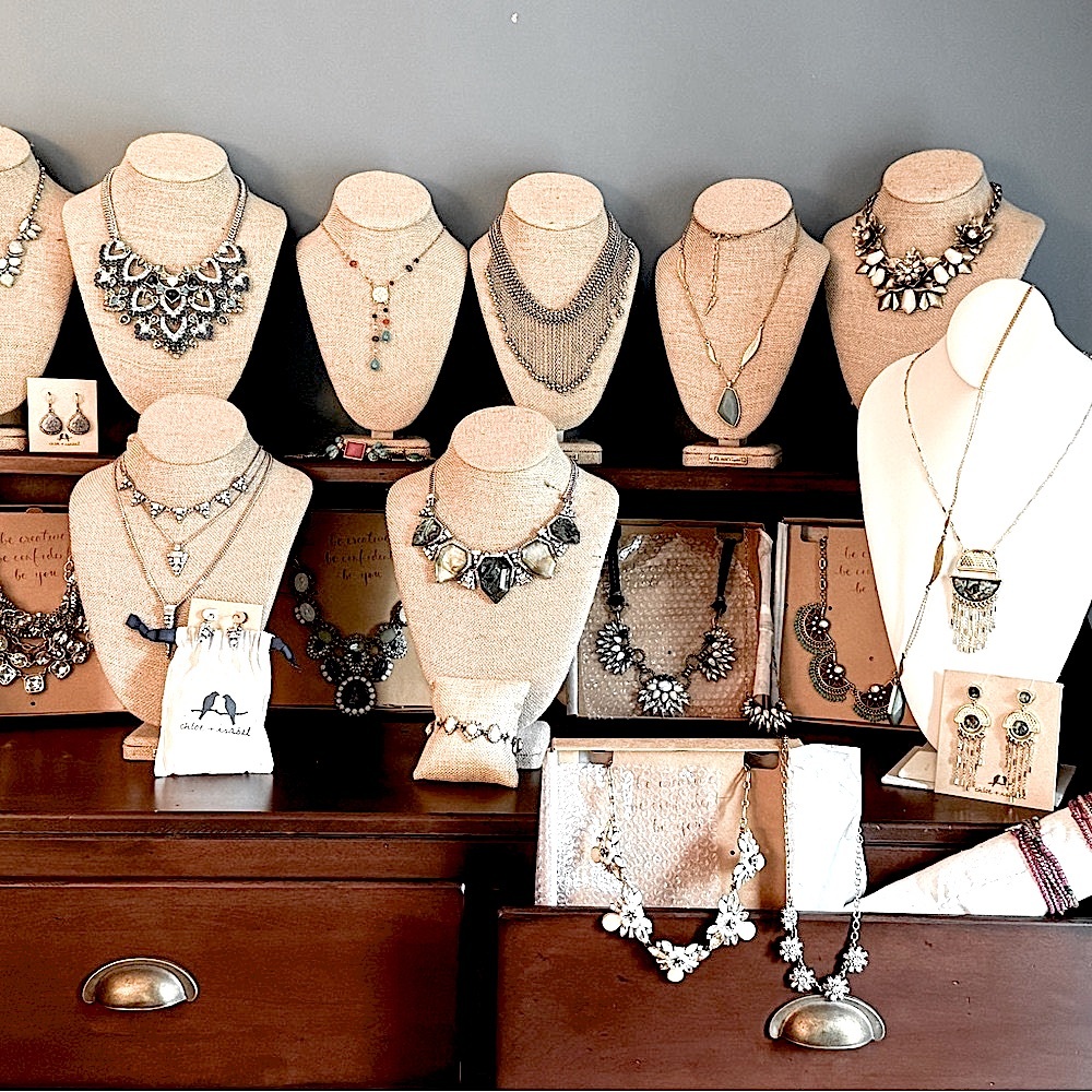 ADDED MORE! Chloe + Isabel 60pc jewelry LOT earrings necklace bracelet Jen Atkin